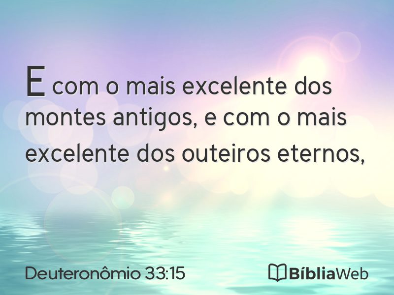 Deuteronômio 33:15 em imagem para compartilhar