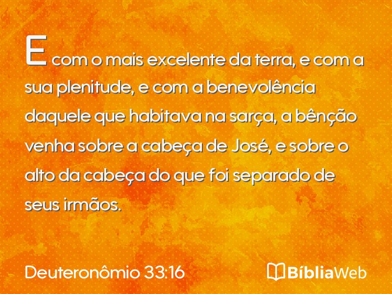 Deuteronômio 33:16 em imagem para compartilhar