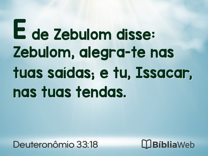 Deuteronômio 33:18 em imagem para compartilhar