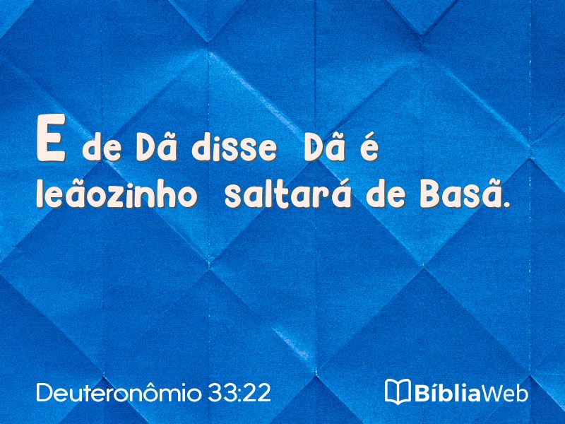 Deuteronômio 33:22 em imagem para compartilhar