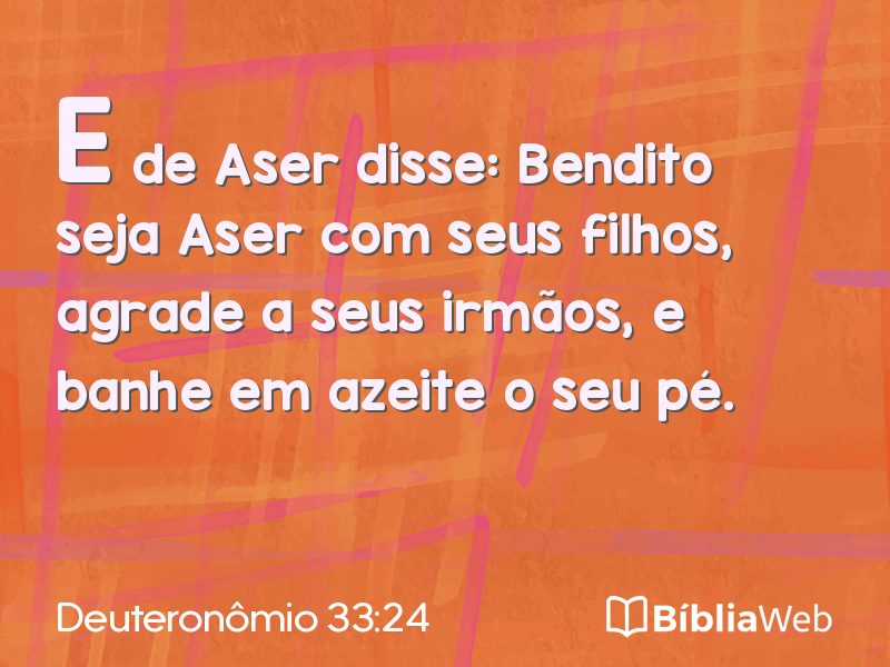 Deuteronômio 33:24 em imagem para compartilhar