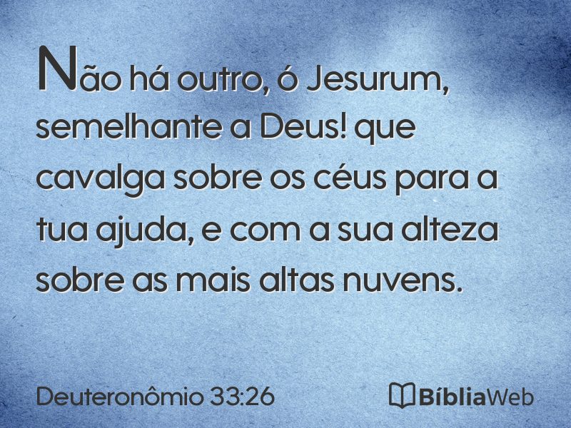 Deuteronômio 33:26 em imagem para compartilhar