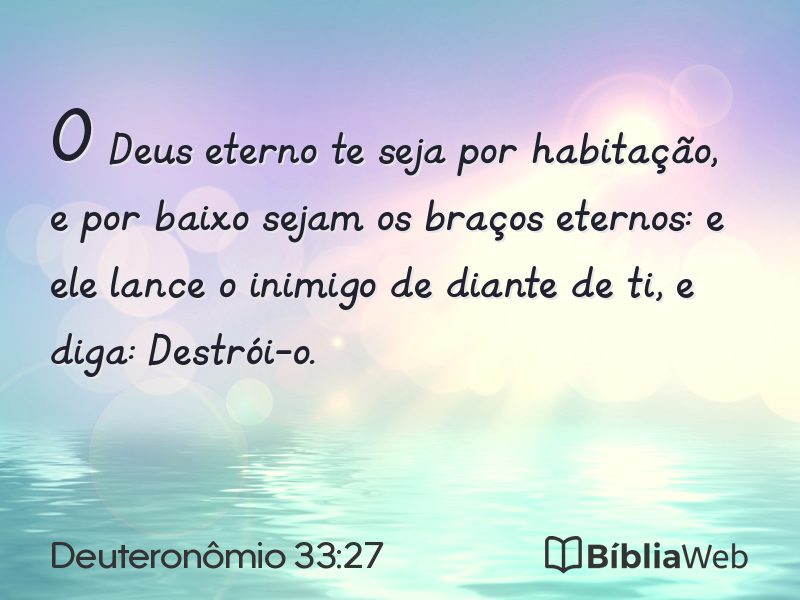Deuteronômio 33:27 em imagem para compartilhar