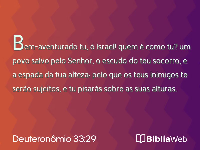 Deuteronômio 33:29 em imagem para compartilhar