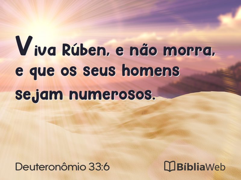 Deuteronômio 33:6 em imagem para compartilhar