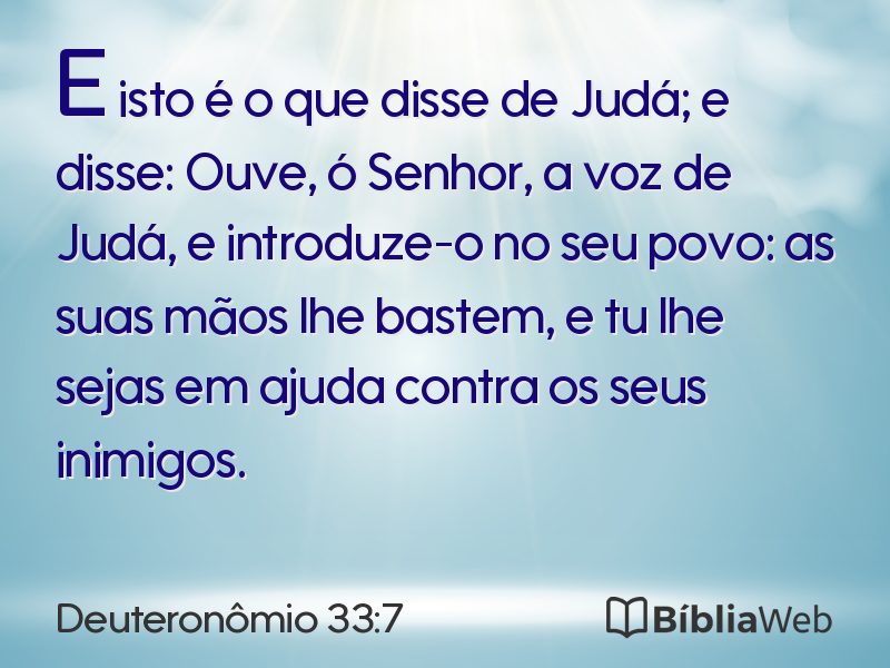 Deuteronômio 33:7 em imagem para compartilhar