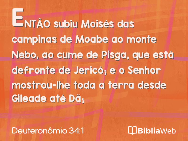 Deuteronômio 34:1 em imagem para compartilhar