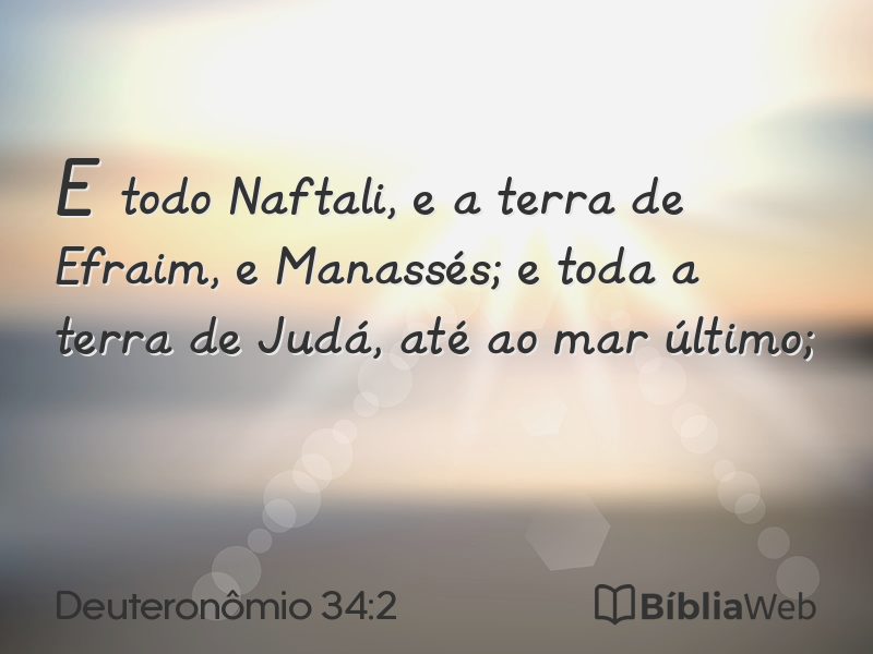 Deuteronômio 34:2 em imagem para compartilhar