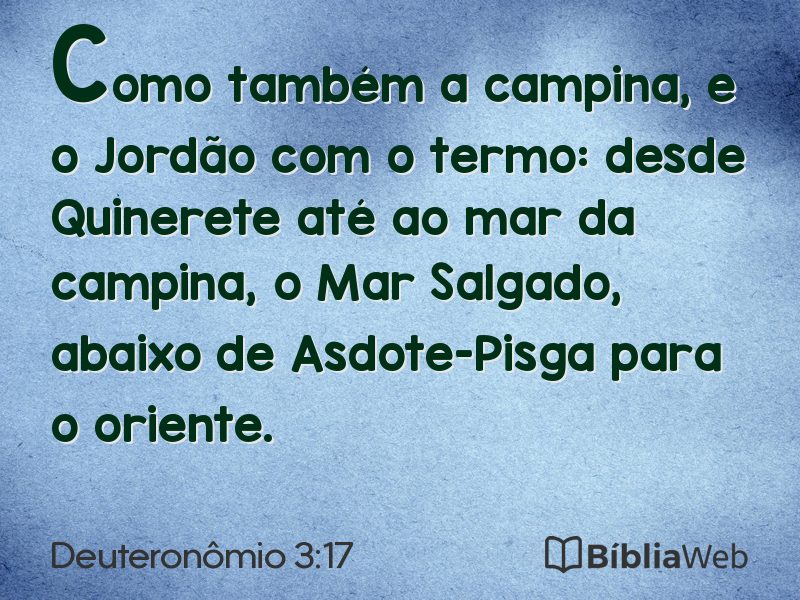 Deuteronômio 3:17 em imagem para compartilhar