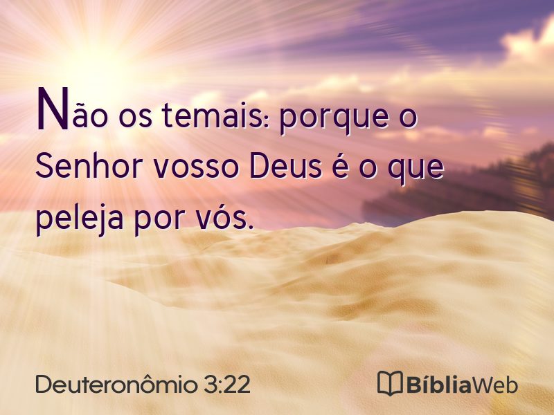 Deuteronômio 3:22 em imagem para compartilhar
