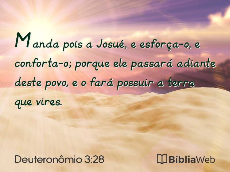 Deuteronômio 3:28 em imagem para compartilhar