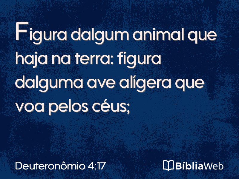 Deuteronômio 4:17 em imagem para compartilhar