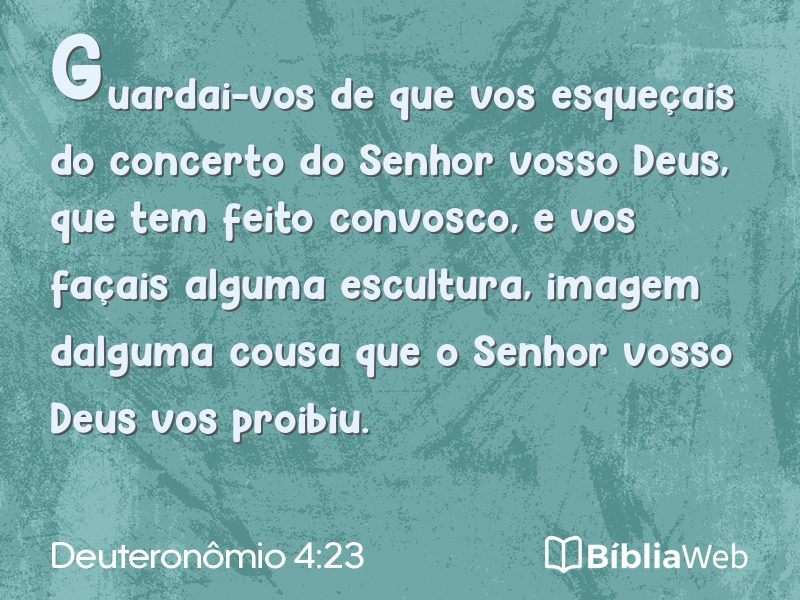 Deuteronômio 4:23 em imagem para compartilhar