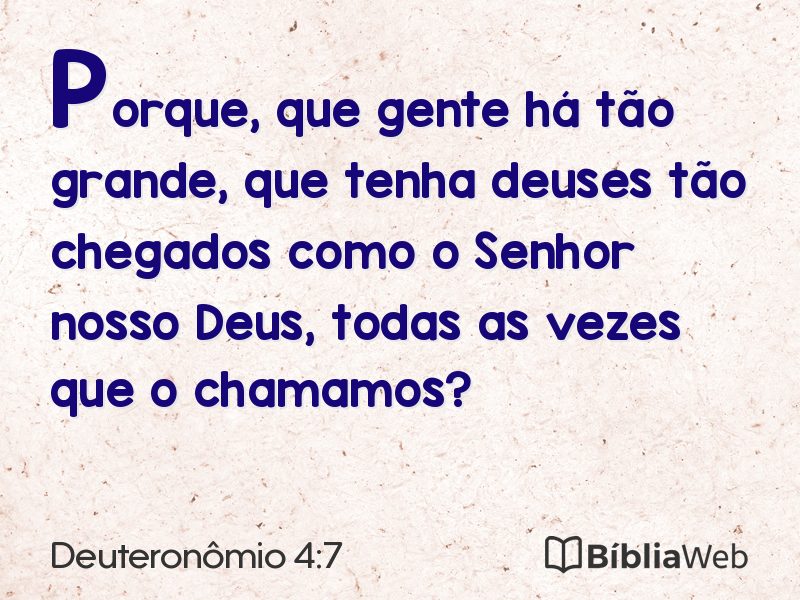 Deuteronômio 4:7 em imagem para compartilhar