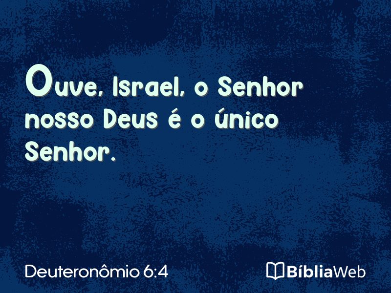 Deuteronômio 6:4 em imagem para compartilhar