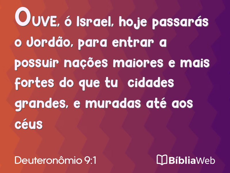 Deuteronômio 9:1 em imagem para compartilhar