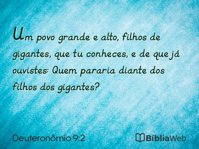 Deuteronômio 9:2 em imagem para compartilhar