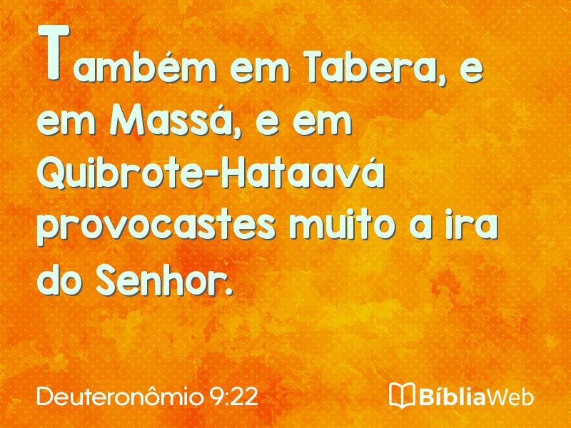 Deuteronômio 9:22 em imagem para compartilhar