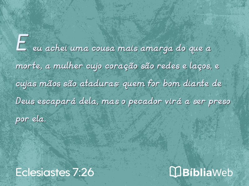 Eclesiastes 7:26 em imagem para compartilhar
