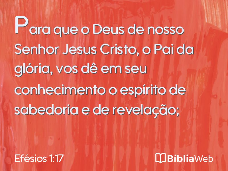 Efésios 1:17 em imagem para compartilhar