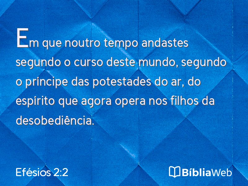 Efésios 2:2 em imagem para compartilhar
