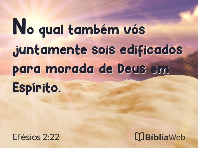 Efésios 2:22 em imagem para compartilhar