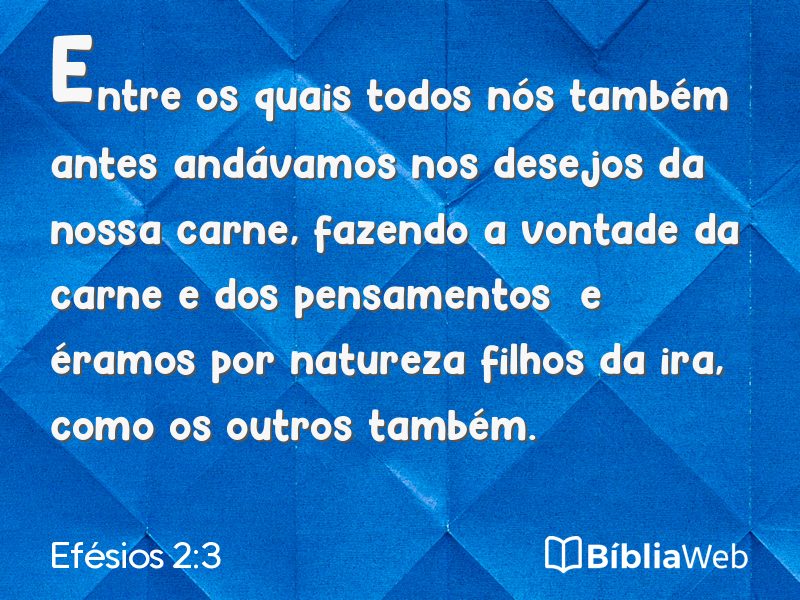 Efésios 2:3 em imagem para compartilhar