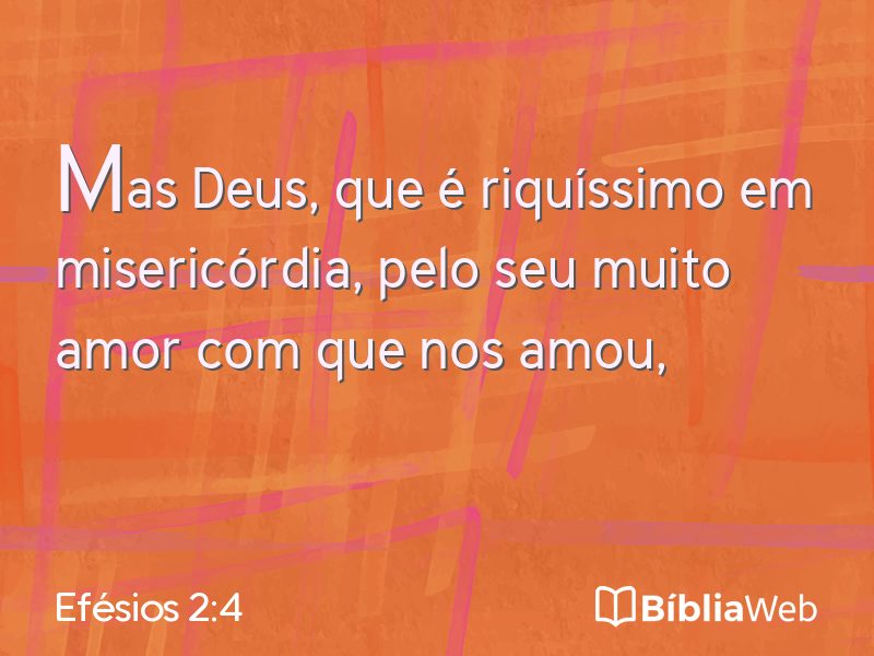 Efésios 2:4 em imagem para compartilhar