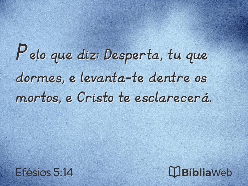Efésios 5:14 em imagem para compartilhar