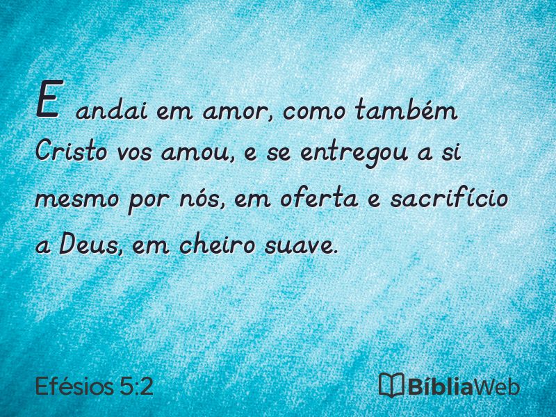 Efésios 5:2 em imagem para compartilhar