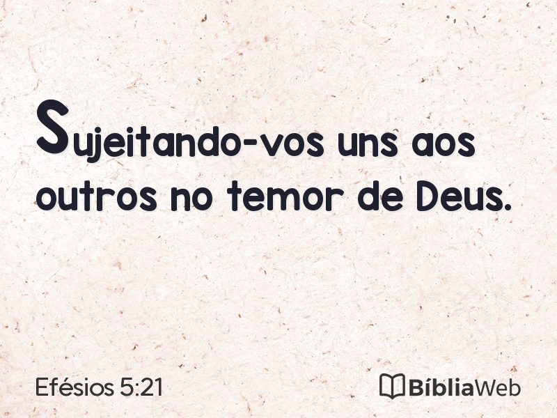 Efésios 5:21 em imagem para compartilhar