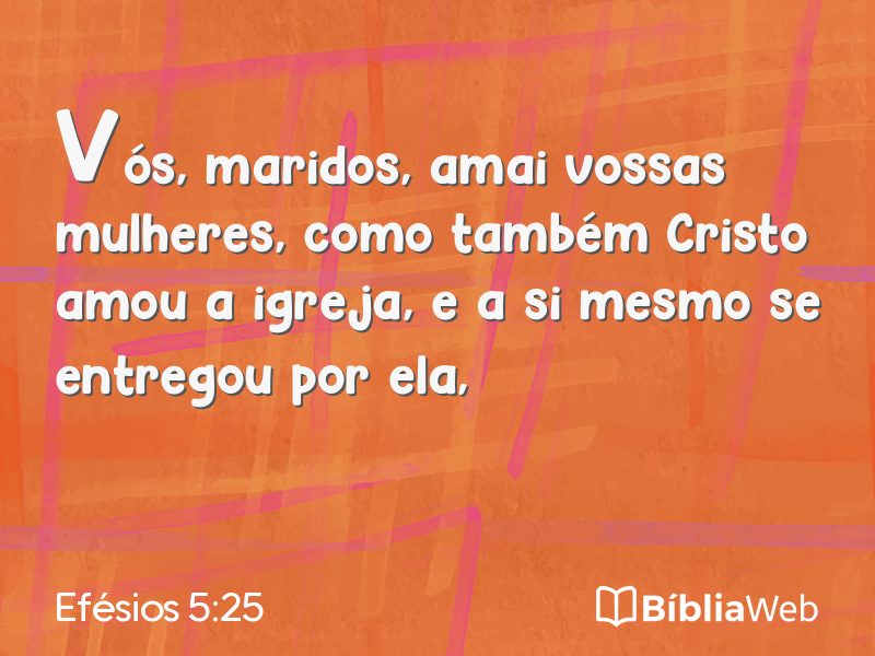 Efésios 5:25 em imagem para compartilhar