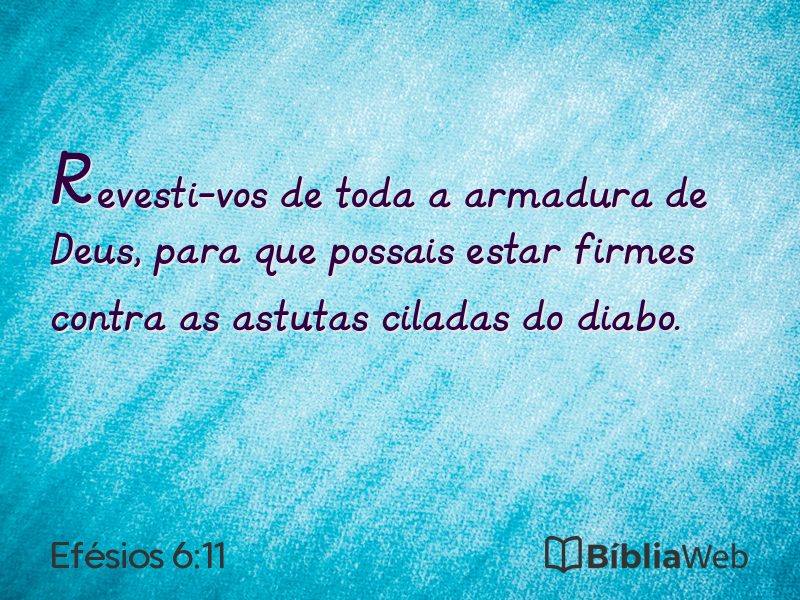 Efésios 6:11 em imagem para compartilhar