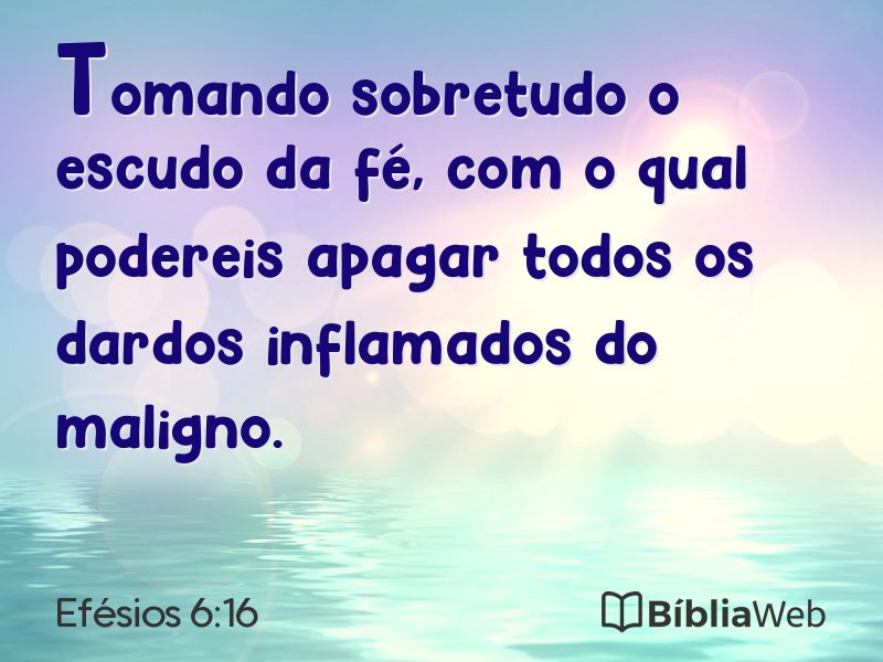 Efésios 6:16 em imagem para compartilhar