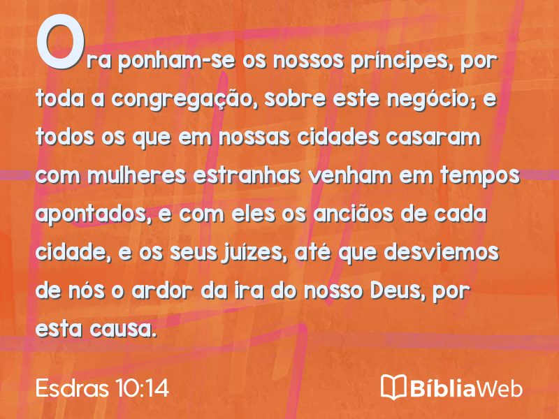 Esdras 10:14 em imagem para compartilhar