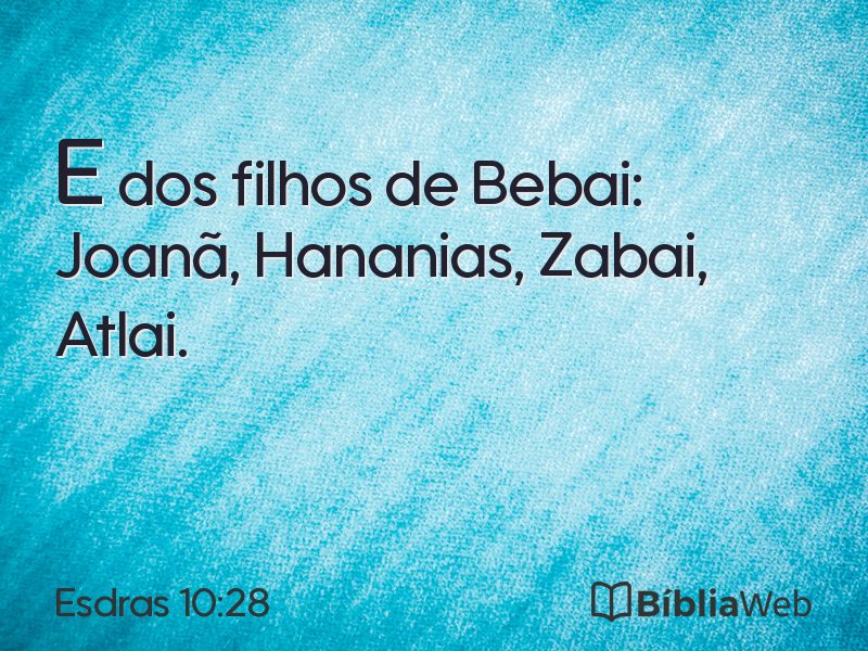 Esdras 10:28 em imagem para compartilhar