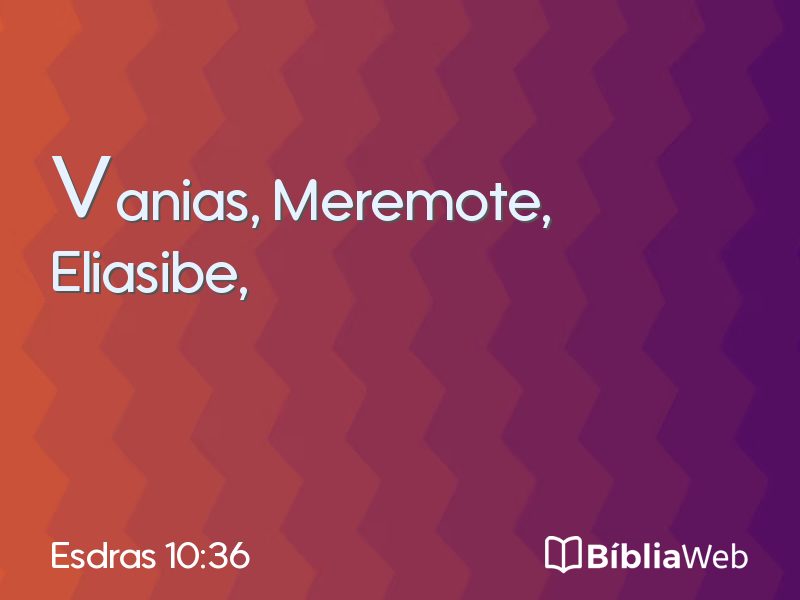 Esdras 10:36 em imagem para compartilhar