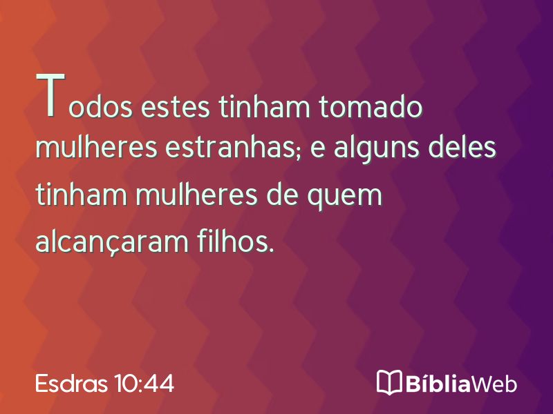 Esdras 10:44 em imagem para compartilhar