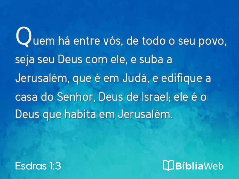 Esdras 1:3 em imagem para compartilhar