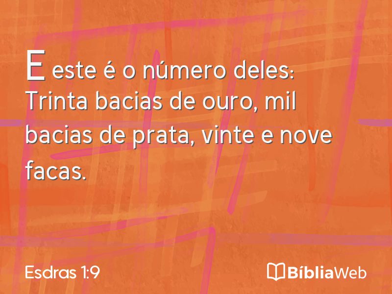 Esdras 1:9 em imagem para compartilhar