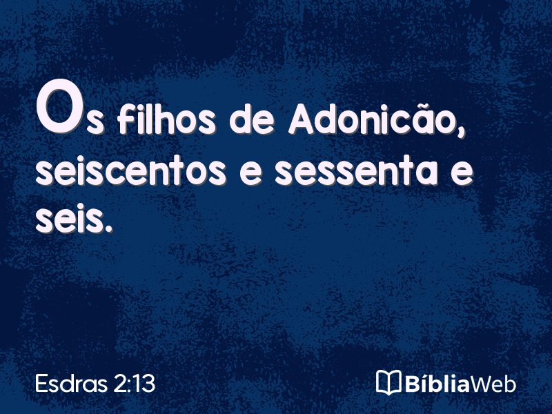 Esdras 2:13 em imagem para compartilhar