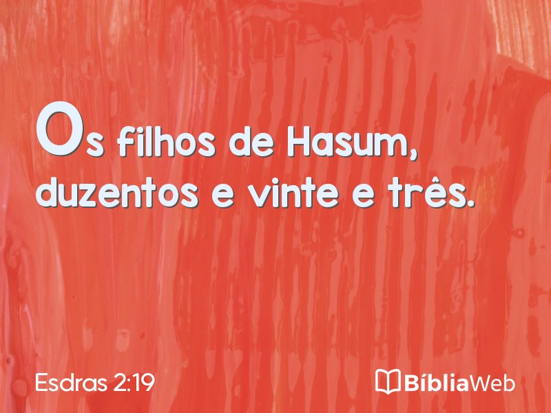 Esdras 2:19 em imagem para compartilhar