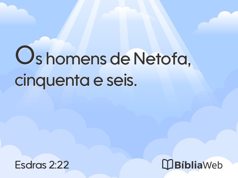 Esdras 2:22 em imagem para compartilhar