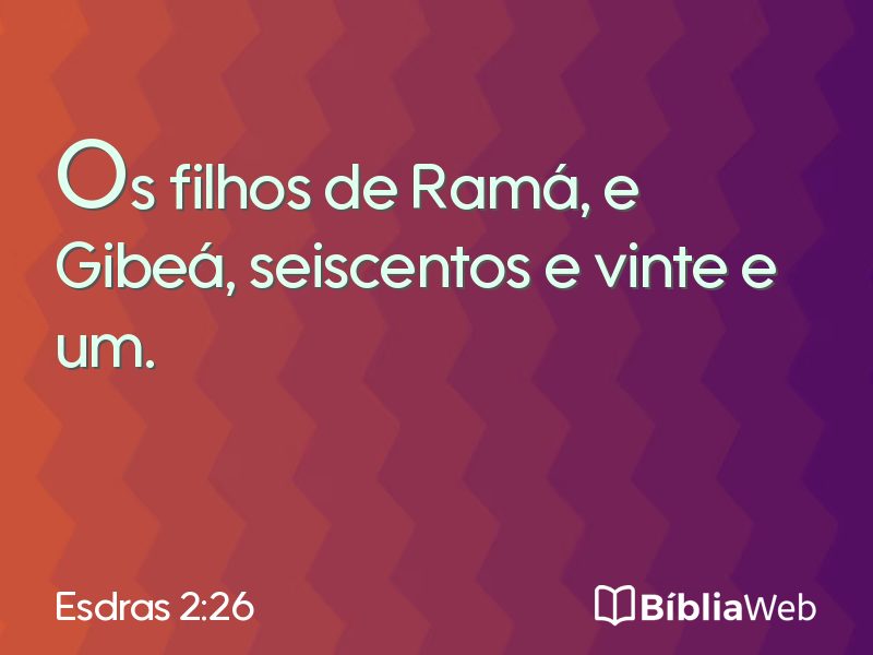 Esdras 2:26 em imagem para compartilhar