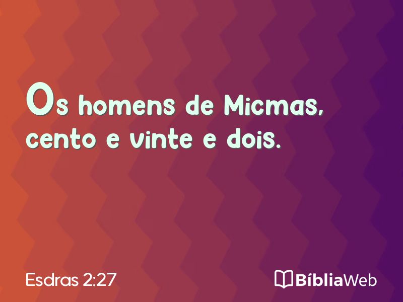 Esdras 2:27 em imagem para compartilhar