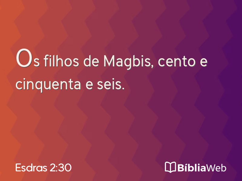 Esdras 2:30 em imagem para compartilhar