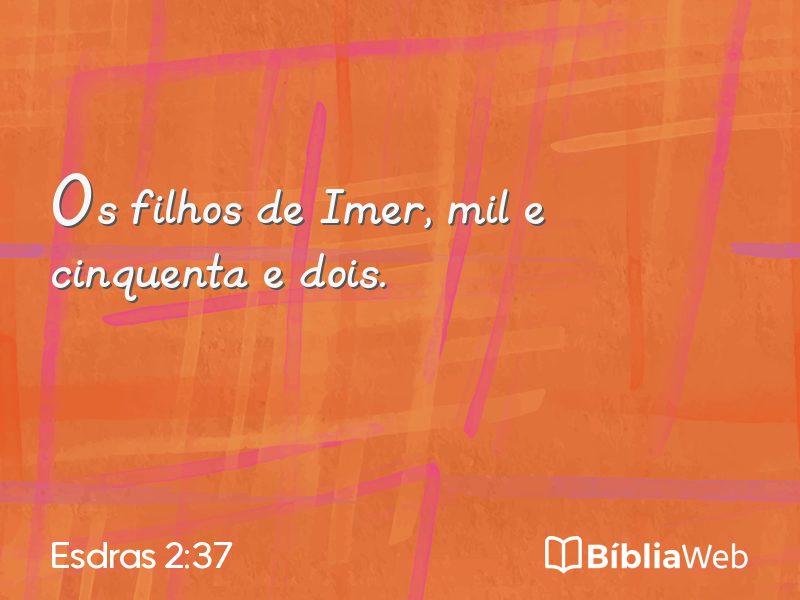 Esdras 2:37 em imagem para compartilhar