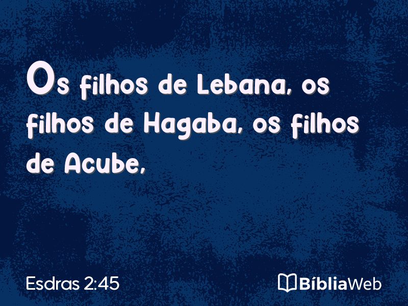 Esdras 2:45 em imagem para compartilhar