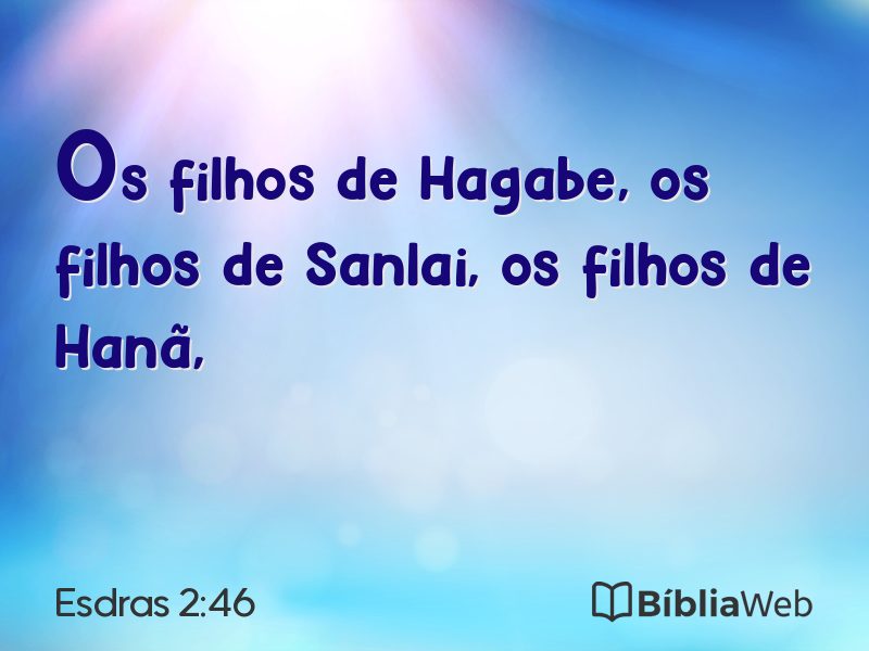 Esdras 2:46 em imagem para compartilhar