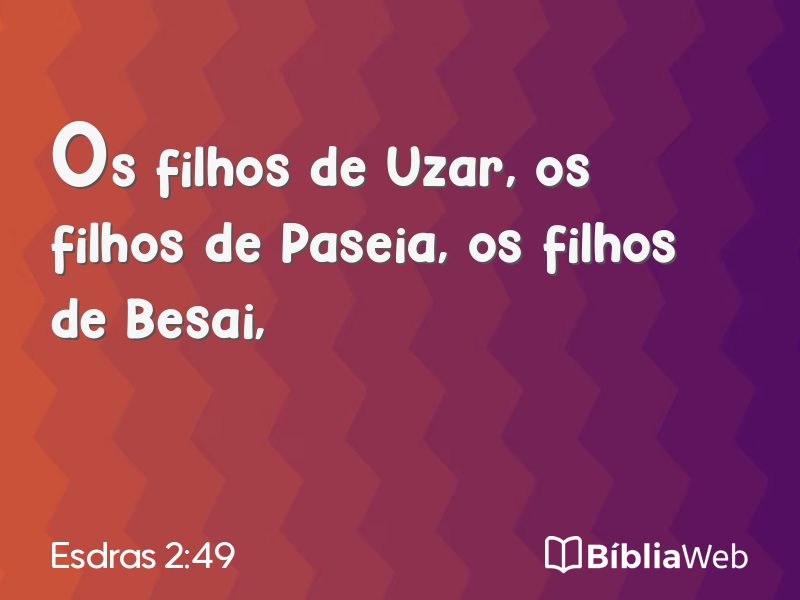 Esdras 2:49 em imagem para compartilhar